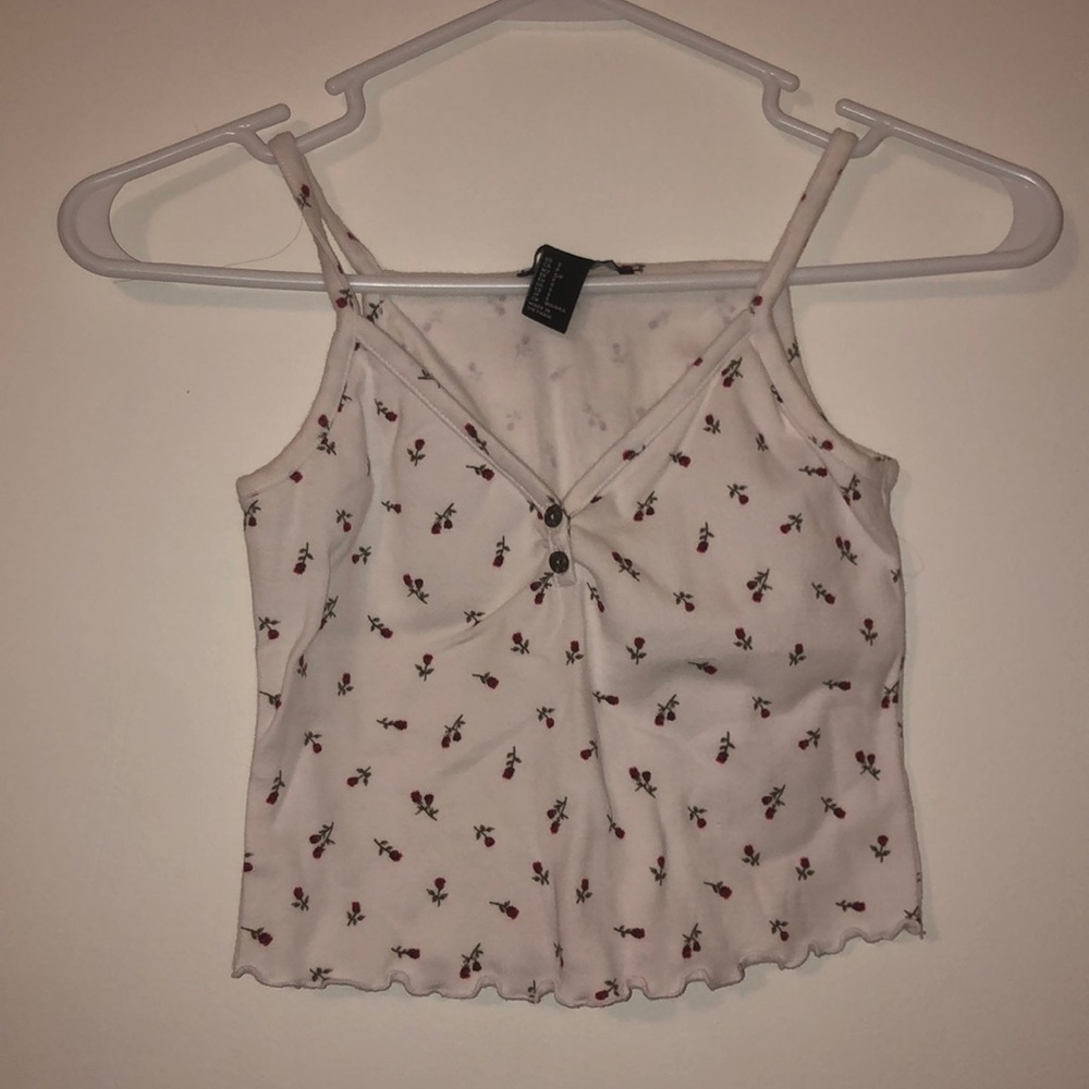 Brandy inspired flower tank top